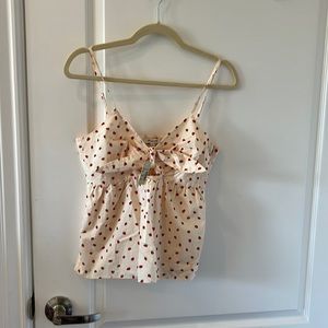 NWT! Madewell strawberry summer tank, size 4